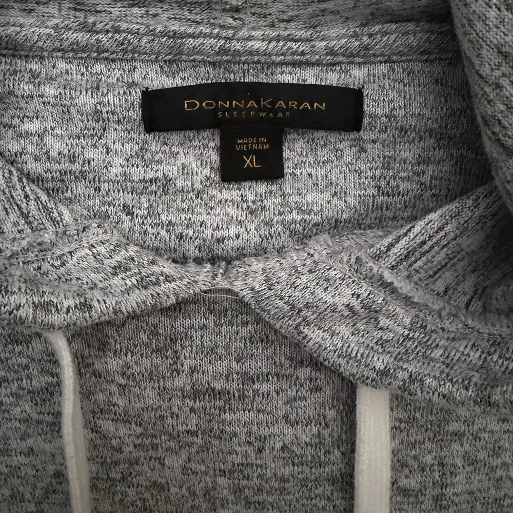 Donna Karan Heather Gray Hoodie - Picture 2 of 7